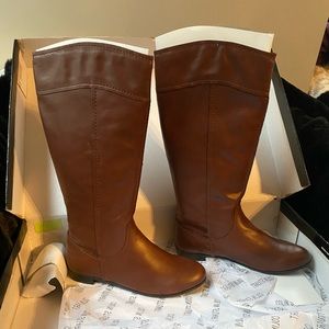 Colin Stuart Over the Calf Boot Brandywine color size 8.5